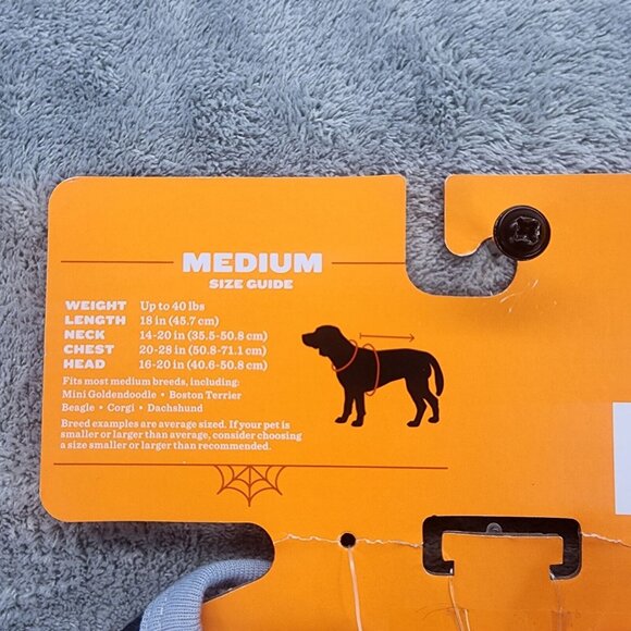 Dog Black & White Halloween Graphic Spider T Shirt Costume upto 40lbs Size M - Picture 3 of 6